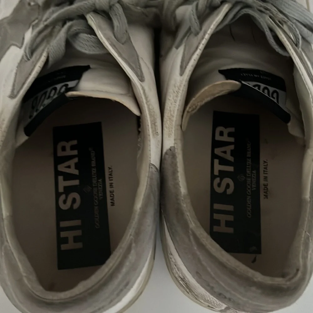 Golden Goose Hi Star 41 grey suede and white leather - Picture 4 of 7